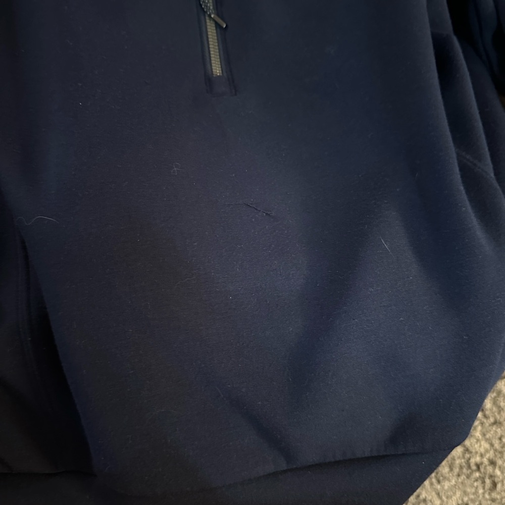 Spanx Airessentials Navy Half-Zip Sweatshirt - image 8